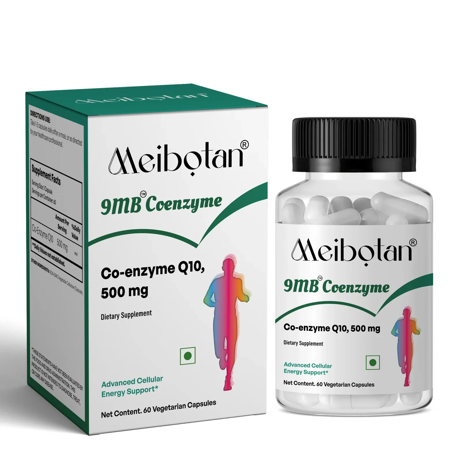 Meibotan 9MB Co-Enzyme Q10 500 mg — The Ultimate Antioxidant & Cardiovascular Health Supplement for Men & Women