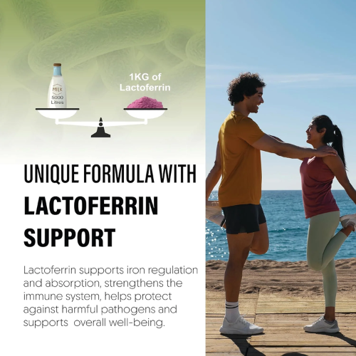 Meibotan 50 Billion Probiotics with DHA & Lactoferrin: The Best Probiotic Supplement for Immunity, Brain Health & Iron Metabolism
